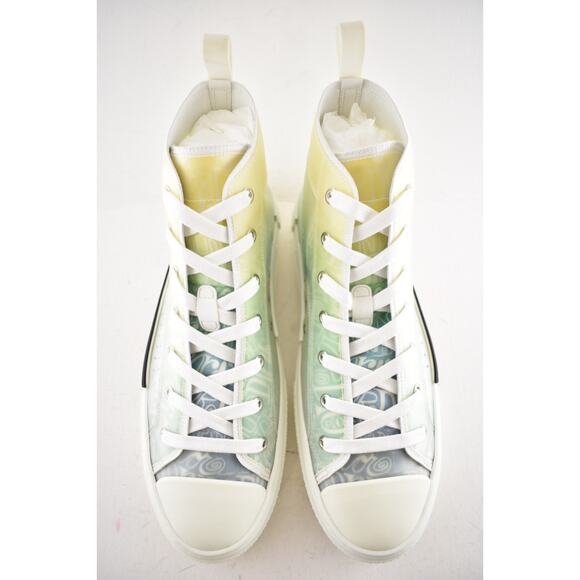 Dior Mens B23 Shawn Stussy Multicolor Logo High Top Lace Up Flat Sneaker 44 11 - Picture 10 of 15